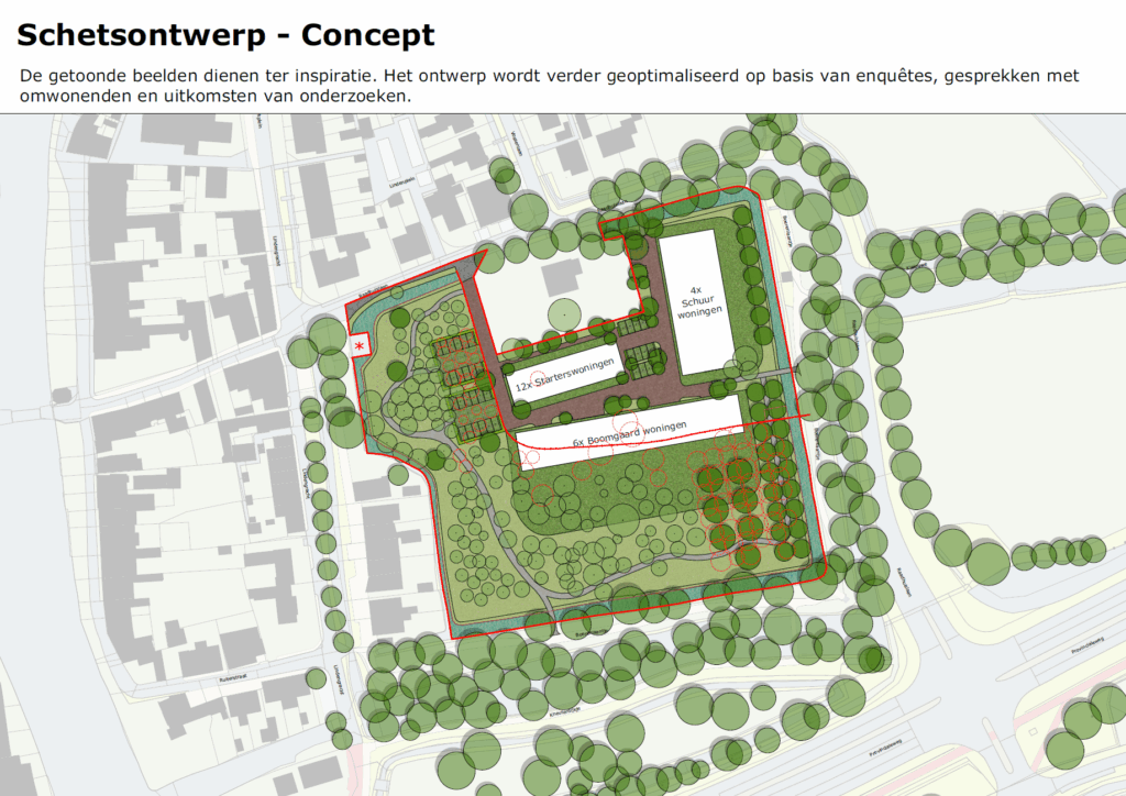 Schetsontwerp concept Vreeland Raadhuislaan